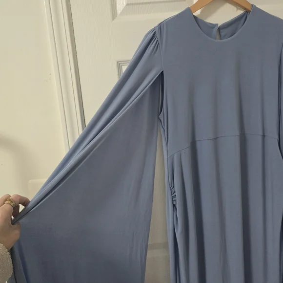 Club L London Divine Timing Cape Sleeves Maternity Maxi Dress Size L/12 - Picture 7 of 12